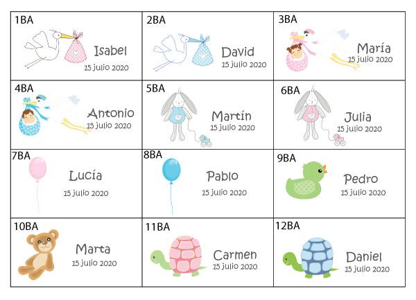 LOTE 44 PEGATINAS ETIQUETAS PERSONALIZADAS - Imagen 8
