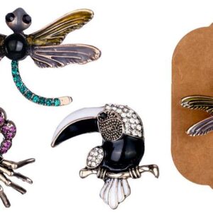 OFERTA! LOTE DE 500 BROCHE ANIMALES CON PEDRERÍA