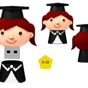 MEMORIA USB GRADUACIÓN NIÑA BIRRETE 8GB