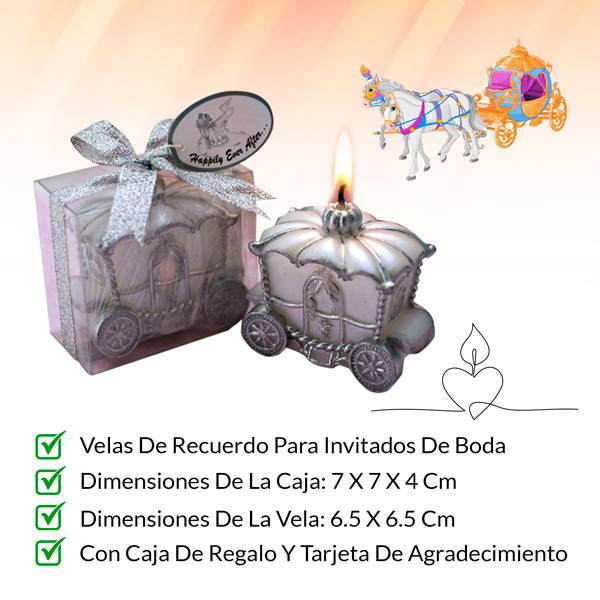 LOTE 240 VELAS CARROZA NOVIOS - Imagen 3