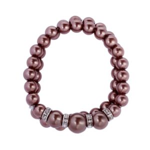 LOTE 100 PULSERAS PERLAS EN CAJA DE REGALO